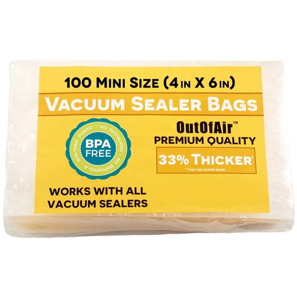 Bolsas de Vacío OutOfAir 10x15 cm Paquete de 100 Libre de BPA