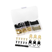 Bothyi - Kit De 252 Colgadores De Cuadros, Herrajes Para Dibujar Lienzos Pintados, Obras De Arte En Dorado Y Negro