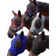 thumbnail image 1 of Máscaras antimoscas para caballo Mask-Tech, paquete de 5, elásticas, con protección UV, 1 of 7