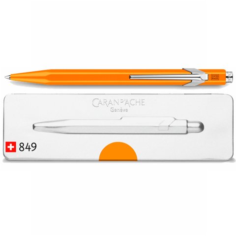 Caran D'Ache - Bolígrafo Caran D Ache 849 Fluor Naranjo