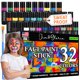 thumbnail image 1 of Kit de pintura facial Jim&Gloria de 32 colores con pincel para niños, 1 of 7