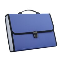 Ioensy - Carpeta De Archivos Expandible A4 Con Cierre A Presión Carpeta De Documentos Para Trabajo De Oficina Azul