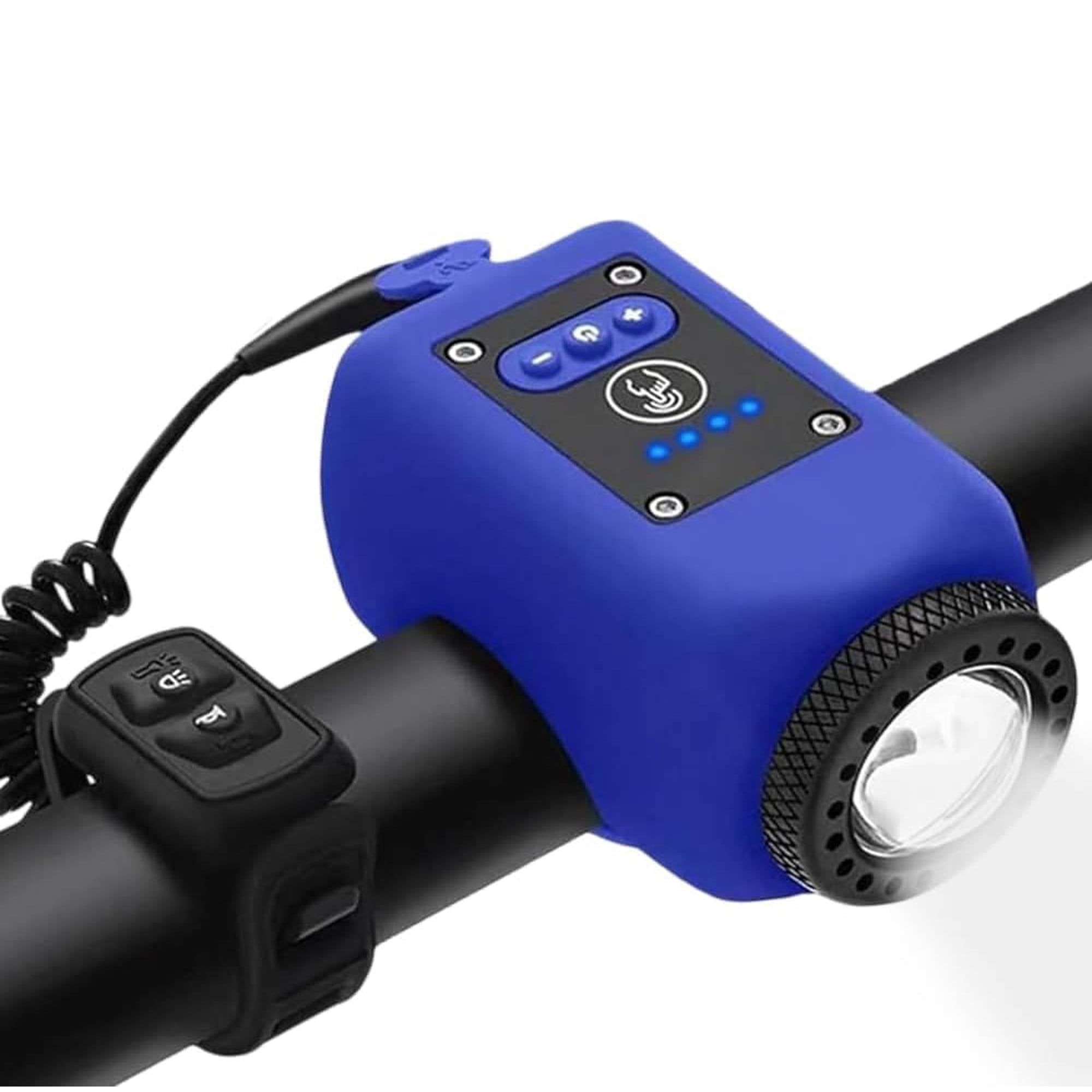 Lesovi Le-01 Bocina Para Bicicleta Con Luz 110 Db, 5 Modos, Resistente Al Agua