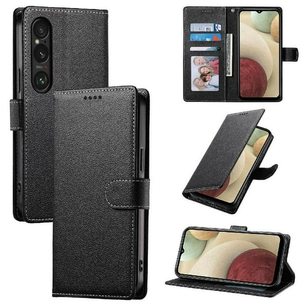 Funda para FOXDOCK Sony Xperia 1 VI– Cuero Premium, 3 ranuras para tarjetas, Protección contra impactos