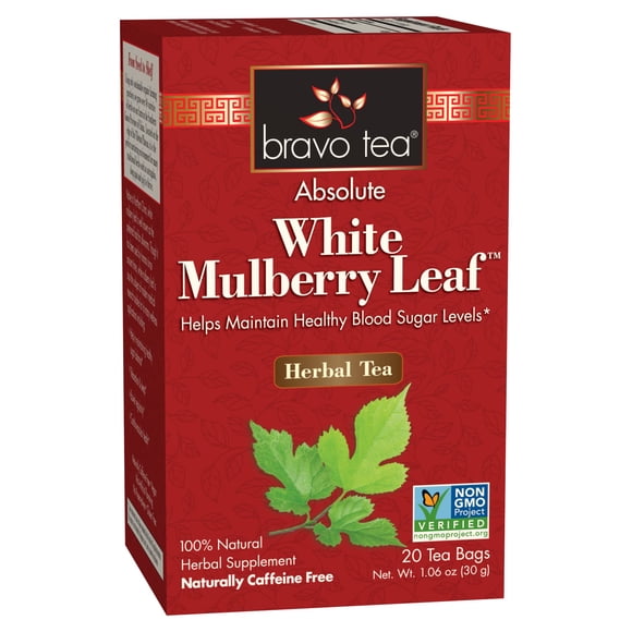 Té de hierbas Bravo Tea Absolute White Mulberry Leaf 20 bolsas