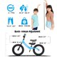 thumbnail image 2 of Bicicleta Balance Bike Bicystar para niños de 3 a 7 años con neumáticos neumáticos, color rosa, 2 of 7