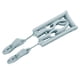 thumbnail image 2 of Percha Plegable De Viaje Ropa Interior Antideslizante Con Estante De Secado Con Clip Azul, 2 of 3