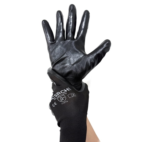 Guante Multiproposito Palma De Nitrilo Negro - 100 Pares