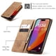 thumbnail image 4 of CaseMe Funda de Cuero para iPhone 15 Pro Max, Funda de Cuero Tipo Billetera con Tarjetero, Cierre Magnético, a Prueba de Golpes, Soporte, Funda Protectora para iPhone 15 Pro Max, Marrón, 4 of 12