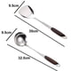 thumbnail image 2 of Utensilios de cocina Pala de cocina de acero inoxidable Aislamiento Sarga Cuchara de sopa Colocación de cuchara de arroz, 2 of 5