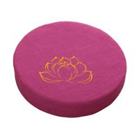 Ioensy - Cojín De Meditación Redondo De 40 Cm De Diámetro Con Asiento De Funda Extraíble Para Interior Rose Red 10 Cm