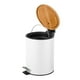 thumbnail image 2 of Cubo De Basura De Acero Inoxidable 5 Litros Basurero Pedal Baño Cocina, 2 of 9
