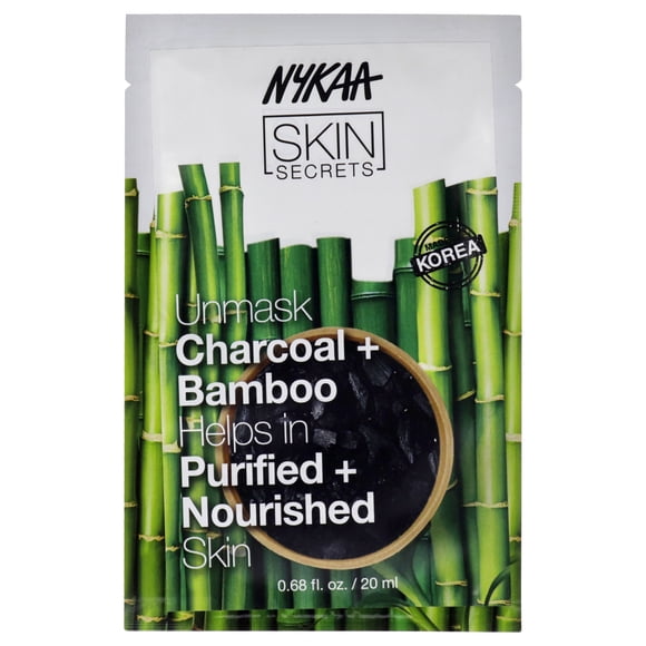 Mascarilla Facial Nykaa Naturals Skin Secrets Carbón y Bambú 1 Mascarilla Mujer