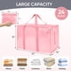thumbnail image 5 of TICONN Paquete de 6 Bolsas Extra Grandes para Mudanza con Cremalleras y Asas, Cajas de Almacenamiento Resistente para Ahorro de Espacio (6 Unidades, Coral), 5 of 9