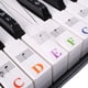 thumbnail image 2 of Pegatina para teclado de piano, color, apta para pianos de 88/61/54/49 teclas, ideal para principiantes, acelera la memorización de teclas y se quita fácilmente sin dejar residuos., 2 of 5