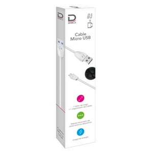 Datacom - Cable Microusb 1.5A Blanco 1 Metro Pronobel