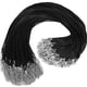 thumbnail image 1 of Collares, cadenas y cordones para pulsera, 100 unidades, piel negra, 1,5 mm, 1 of 7