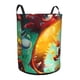 thumbnail image 2 of Rayman Legends Cesta de lavandería de gran capacidad redonda con asa, bolsa para ropa sucia plegable, almacenamiento para dormitorio, baño y lavadero 44x35 cm, 2 of 6