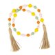 thumbnail image 1 of Guirnalda De Cuentas De Madera De Pascua, Bandeja Escalonada Con Borlas, Cuentas De Primavera De Granja, Tipo Naranja, 1 of 5