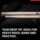 thumbnail image 3 of Baquetas Vic Firth 2B pack de 12 + bolsa y paño, 3 of 9