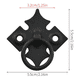 thumbnail image 2 of "Tirador Mueble Estrella Belug Herrajeria Artesanal 8-und Negro ", 2 of 4