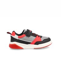 Zapatilla Niño Bubblegummers Dakar Gris-Rojo