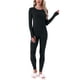 thumbnail image 2 of INSPIRE CHIC Conjunto de Ropa Interior Térmica para Mujer, Capa Base Suave de Manga Larga con Agujeros para los Pulgares y Leggings para Climas Fríos de Invierno M Negro, 2 of 6