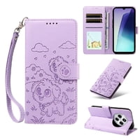 Funda Billetera Foxdock Compatible Con Xiaomi Redmi 14C 4G/5G, Diseño Perrito Tierno, Ranuras Para Tarjetas Y Soporte Plegable