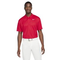 Polo De Golf Nike Dri-Fit Victory Regular Fit Para Hombre, Color Rojo Y Blanco