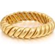 thumbnail image 1 of Pulsera rígida FAMARINE bañada en oro de 14K, 18,6 cm, 1 of 3