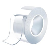 Bothyi - Burbuja Acrílica Que Sopla Cinta De Doble Cara Color Transparente Interesante 24 Mm X 1 M X 2 Mm