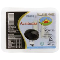 Aceitunas Negras Pote 550 G Valle Del Norte