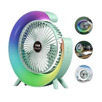 Disparo - Ventilador De 3 Velocidades Para Escritorio Con Luces Rgb