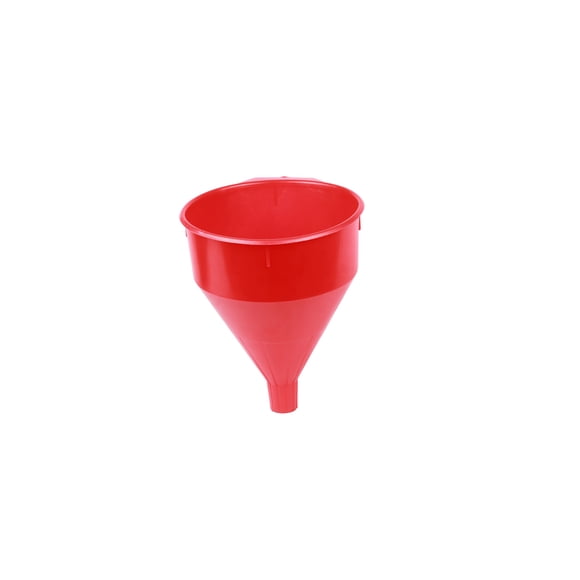 Embudo WirthCo 32006 rojo de polietileno de 5,7 L con colador