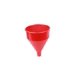 thumbnail image 1 of Embudo WirthCo 32006 rojo de polietileno de 5,7 L con colador, 1 of 5