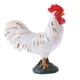thumbnail image 1 of simulación animal modelo figura juguetes figurita decoración del hogar gallo gallo blanco, 1 of 5