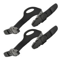 Magideal - 1 Par De Correas De De Liberación Rápida De Buceo Universales Ajustables, Kit Negro Para Natación, Trasera Abierta, Reemplazo De Esnórquel L
