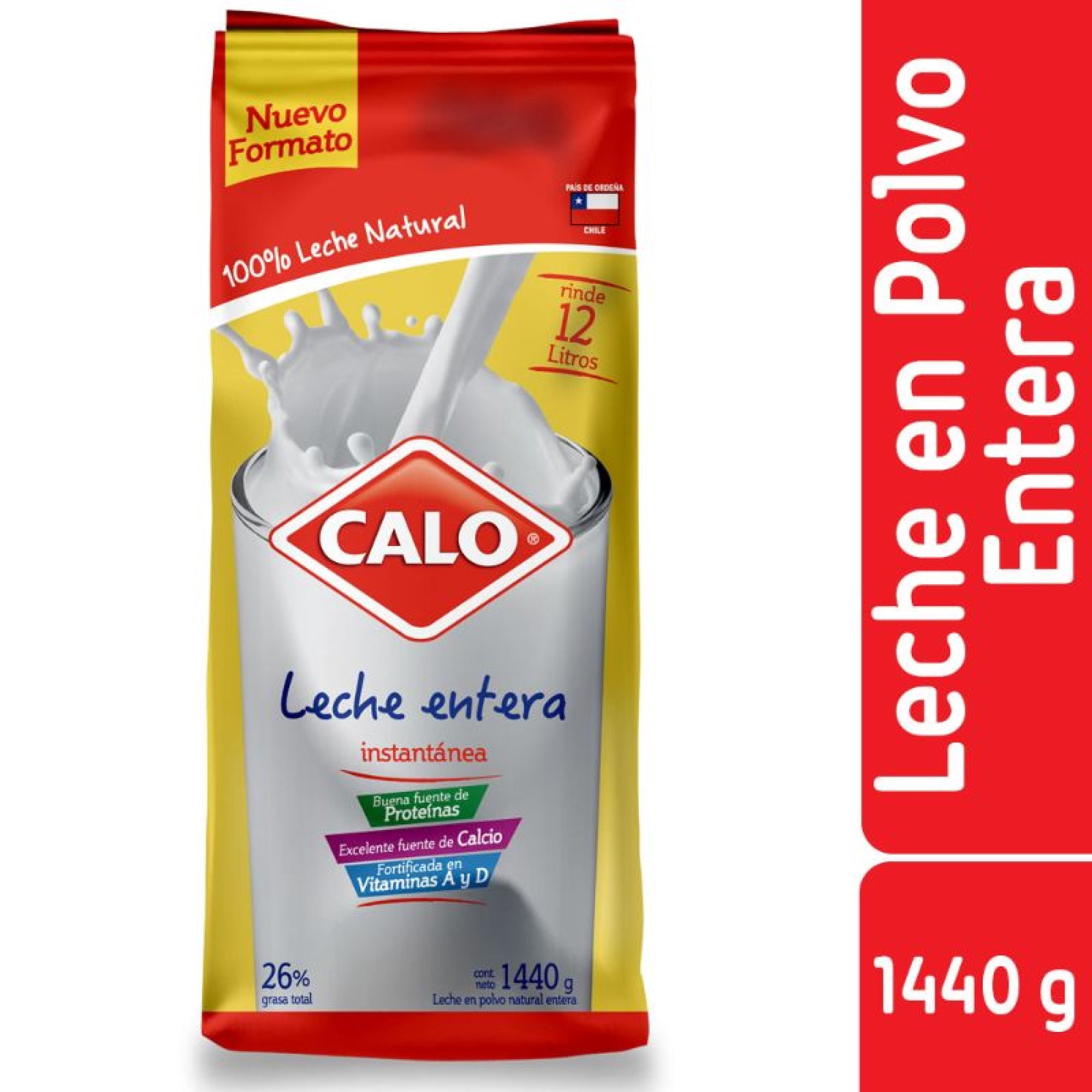 Leche En Polvo Entera Bolsa 1440 g Calo