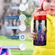 thumbnail image 5 of Rainbow FriendsBotella de Agua con Tapa Pop Top de Un Toque, Acero Inoxidable, a Prueba de Fugas, para Deportes, Botella Infantil rosa 12 oz, 5 of 6