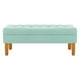 thumbnail image 1 of Banqueta Wood 2c Felpa 04 Verde Agua, 1 of 4