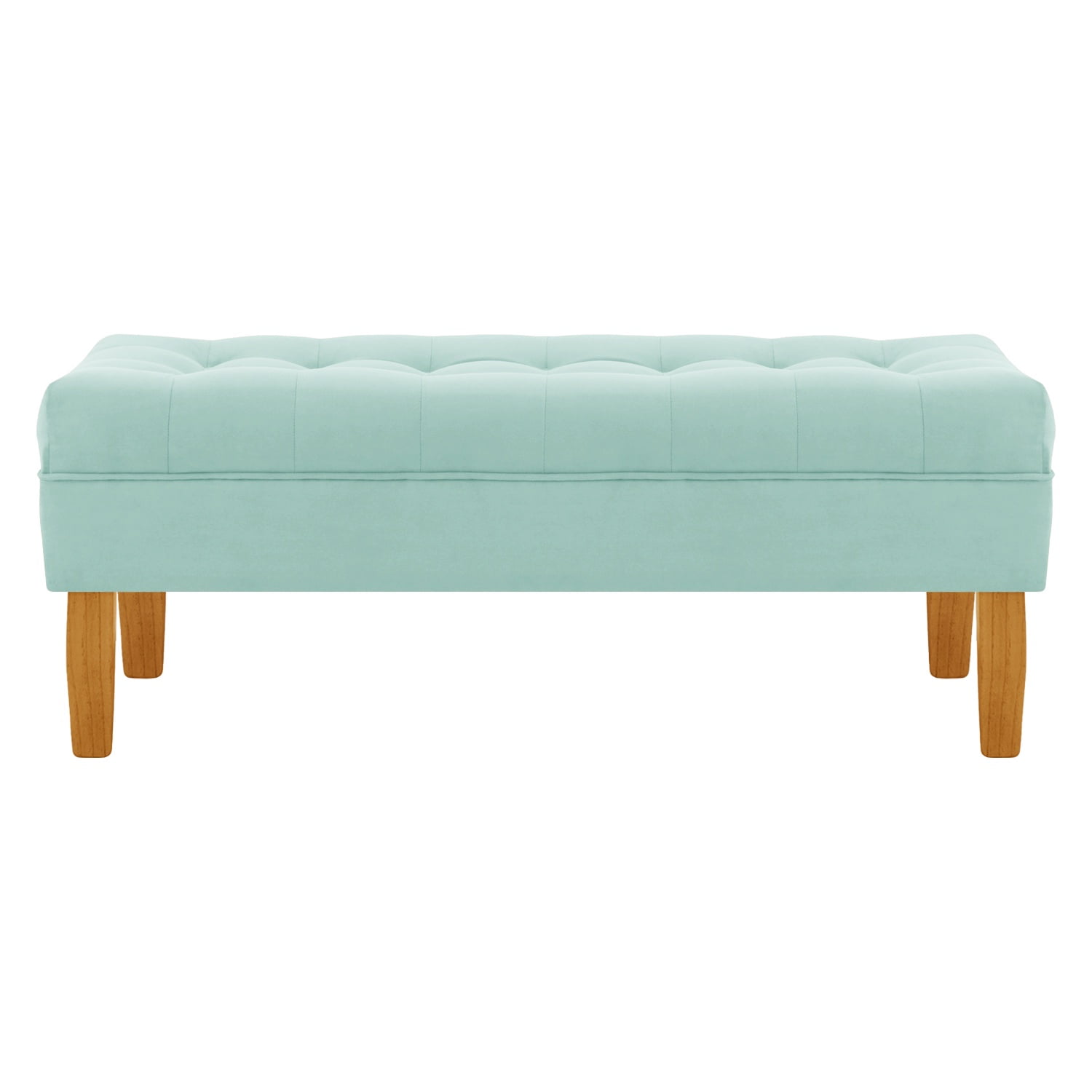 Bodevir - Banqueta Wood 2c Felpa 04 Verde Agua