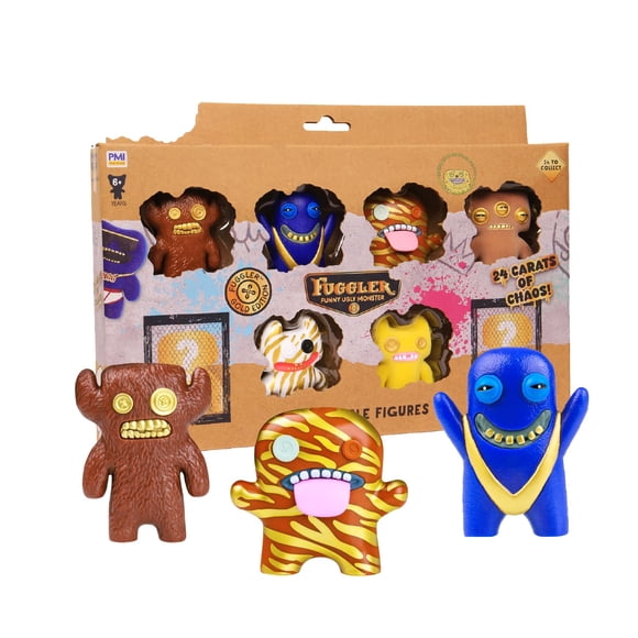 Figuras Coleccionables Fuggler Gold Edition Paquete De 8