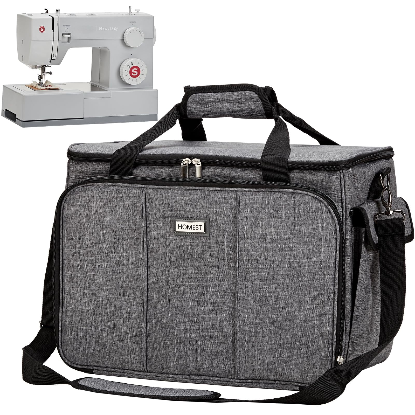 Maletín De Transporte Para Máquina De Coser Homest, Universal, Gris