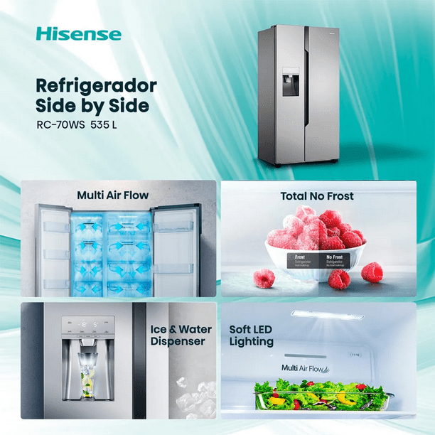 Refrigerador Side by Side RC-70WS 535 L | Lider