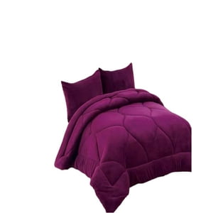 Genérico - Plumon De Invierno Plaza Y Media Morado