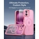 thumbnail image 2 of Funda ESR para iPhone 16 translúcida mate con MagSafe Pink, 2 of 6