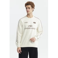 Fashionspark - Polerón Hombre Oversize Beige