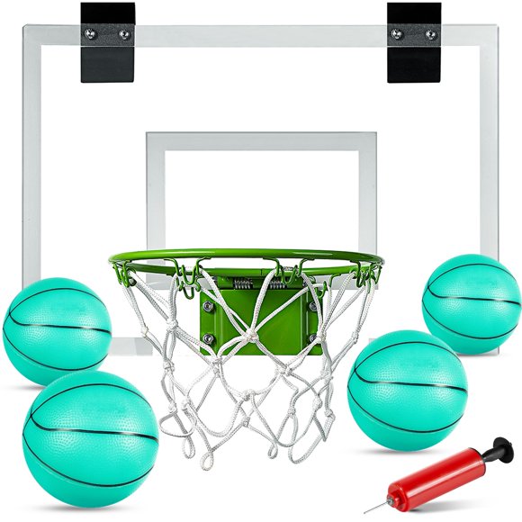 Minicanasta de baloncesto ropoda que brilla en la oscuridad para niños y adultos