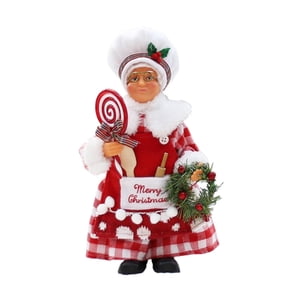 Magideal - Figurita De Chef Navideña, Estatua Navideña Creativa De Sra. Claus, Decoración Navideña Para Año Nuevo, Casa De Vacaciones, Granja , Style C Estilo C