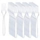 thumbnail image 1 of Tenedores de plástico para liacere, 360 unidades, sin BPA, 17 cm, transparentes, desechables, 1 of 6